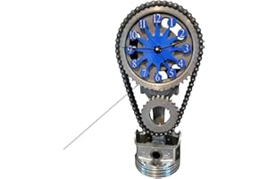 Genikeer Orologio A Ingranaggio Rotante Creativo, Orologio Con Ingranaggi Mobili Vintage Orologi Da Tavolo, Orologio A Catena Di Distribuzione Da Tavolo Decorazioni Per Le Case Dormitori Uffici