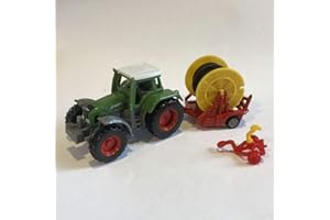 siku 1677, Tractor con bobina de manguera de riego, Metal/Plástico, Multicolor, Manguera desmontable