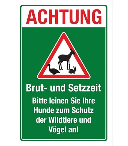 Warnschild "Wolfs-Gebiet" 45x30cm Aus 3mm Hartschaum - Robustes Außenschild Für Wald Und Wege