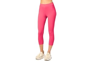 Merry Style Legging Coton Femme Confortable Souple Extensible 3/4 Legging Femme Court Tous Les Jours ou détente à la Maison Vêtements pour Femmes MS10-199