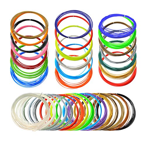 NuNus PLA Filament 1,75mm-3,00mm MultiColorSet, Variantenauswahl 5-7 Farben mit je 4-20M für 3D Pen Stifte , 3D Drucker/Printer, 3D Stereoscopic Printing Pen