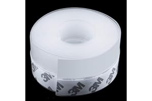 JEMESI silikonowa taśma uszczelniająca do drzwi, przezroczysta uszczelka na warunki atmosferyczne, odporna na warunki atmosferyczne, kurz, odporna na owady, dźwiękoszczelna (35 mm × 5 M)