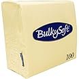 Paper Serviettes Soft Napkins 33x33cm 2PLY BulkySoft Solid Colours (Buttermilk Cream)