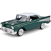 MOTORMAX 1:24 1957 Chevy Bel Air Die-Cast Metal Model Araba, Koleksiyonluk Klasik Amerikan Otomobili MM-73228