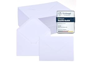 ‎SIUMIR 110x Siumir Briefumschläge DIN C6 (16,2x11,4 cm) - Premium Kuverts in Weiß mit spitzer Klappe - 120 g/m² Hochwertiges Papier - Für Dokumente, Einladungen & Grußkarten