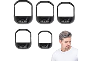 RAKIUTY Bartformer Schablone Bart Shaping,5 Stück Werkzeug Bart Styling-Schablone,Bartformungs-und Stylingwerkzeug,für Bartkamm Styling Tool Bartpflege,Schwarz