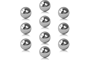 thirei Edelstahlkugel,Gartenkugel, Beobachtungskugel, Poliert Vollkugeln, für Haus Garten Ornament Dekorationen (10PACK-15MM)