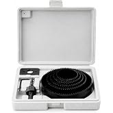 SUWORS 8 Par&ccedil;a Buat A&ccedil;ma Pan&ccedil; Seti &ndash; Delik Testere Seti 64-73-89-102-127 mm, Metal Ahşap PVC Al&ccedil;ıpan İ&ccedil;in Buat A&ccedil;ma Aparatı v