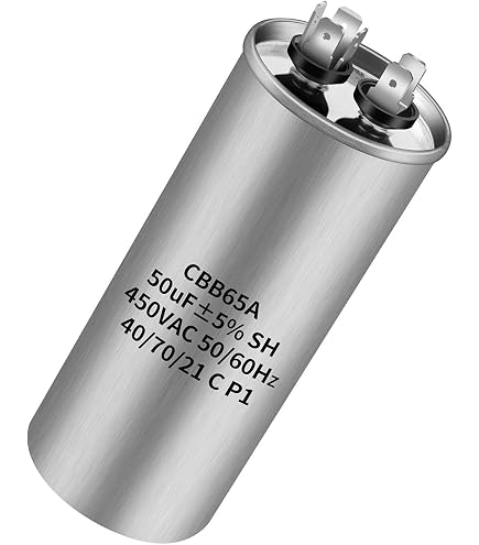 Condensateur CBB65 10µF 450V AC - Pour Climatiseur, Compresseur, Moteur, Pompe à Chaleur - Boîtier Aluminium, Bornes 4+2 Broches