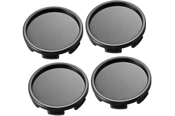 DEMULAX För 4 st 58 mm Svart 6 clips Bilhjul Center Däck Navkapslar Kåpa Automotive Auto Navkapsel Dia Toy Wheel Hub Cover To