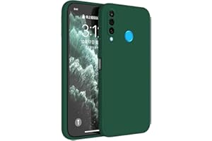 Topme Funda para Huawei P30 Lite (6.15" Inches) Carcasa Caja Case Estuche, Funda Protectora de Piel de Silicona TPU - Verde Oscuro