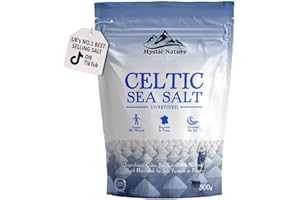 KELTIC SEA SALT Mystic Nature Sea Salt - 500g | 100% Natural Celtic Unrefined Salt | Uniquely Harvested Providing Exceptional 82+ Minerals | UK Brand