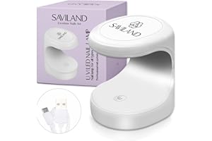 ‎SAVILAND Saviland Mini U V Lampe – 16W U V/LED Nagellampe Nageltrockner Nägel für Gel Nagellack, Poly-Builder-Nagelgel, Klebegel, Nagelkunstwerkzeuge für Anfänger, Heimwerker, Profis Salon