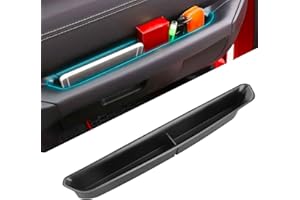 Linkstyle Door Handle Storage Box for 2018-2024 Jeep Wrangler JL/JLU & Gladiator JT, Car Door Storage Compartment with Divider for Mobile Phone Card Bill