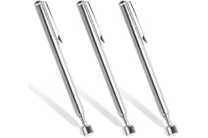 Amfrpar 3 Piezas Magnética Telescópica de 13 a 64 cm Telescópica Magnética Recoger Herramienta Magnética de Extensible Imanes Herramienta Recogedor Magnético para Tornillos,Tuercas y Pernos