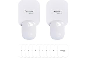 Aspectek Trampa Adhesiva para Insectos Moscas, Trampa para Insectos con luz Azul enchufable con 12 Paquetes de Almohadillas de Pegamento Adhesivo, atrapasueños UV con luz Nocturna (Paquete de 2)