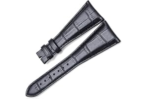 [Richie Strap] Correa de reloj de cuero negro y marrón de 26 mm y 28 mm para Bvlgari Assioma Series AA48C13GLDCH AA48BSLDCH