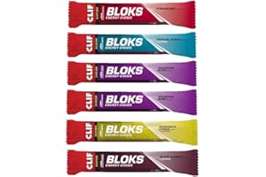 CLIF Bar Bloks Lot de 6 paquets de 60 g