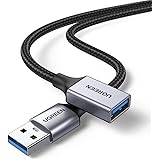 UGREEN USB Extension Lead Braided USB 3.0 Extension Cable, 5Gbps Data Sync USB Extender Cable Male to Female Compatible with 