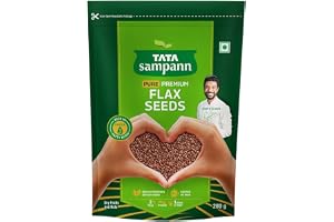Tata Sampann Pure Premium Flax Seeds, 200g, Rich in Protein & Dietary Fibre, Source of Iron