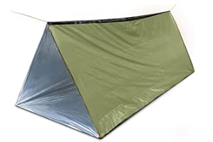 NINTH C Emergency Survival Shelter Tent, 59 X 98.4inch Waterproof 2-person Mylar Thermal Shelter for Hiking Camping