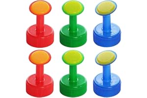 SQUAREZHENBO 6 x Flaschen-Top-Bewässerungsbehälter aus Kunststoff, Sprinkler, Pflanzenbewässerung, Samenbewässerung, für 30 mm Trinkflaschen, Samen, Sämlinge, Gartenbewässerung, Gießkannen, Bewässerungsausrüstung