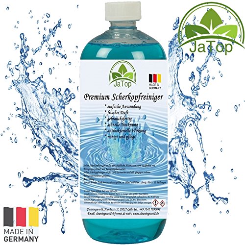 JaTop Shaving Head Cleaner 1000ml Refill Liquid for Cleaning Cartridges. Suitable for Brown CCR Cartridges + Standard Cartridges