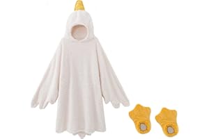 HULG Lustige Big White Goose Pyjamas, Weihnachts-Onesies, Halloween-Pyjamas, Damen- Und Herren-Karnevals-Weihnachtspyjamas, Unisex-Einteiler-Cosplay-Onesies