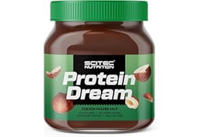 ‎SCITEC NUTRITION Scitec Nutrition Protein Dream, Kakao-Haselnuss-Creme mit Molkenproteinkonzentrat und Süßstoff, Glutenfrei, Palmölfrei, 400 g, Schokolade-Haselnuss