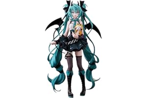 Jilijia Figurine Anime Miku - Statue mignonne - Petit raton laveur - Style Miku - Modèle de collection - Décoration de bureau - Cadeau d'anniversaire pour les fans d'anime - 18 cm