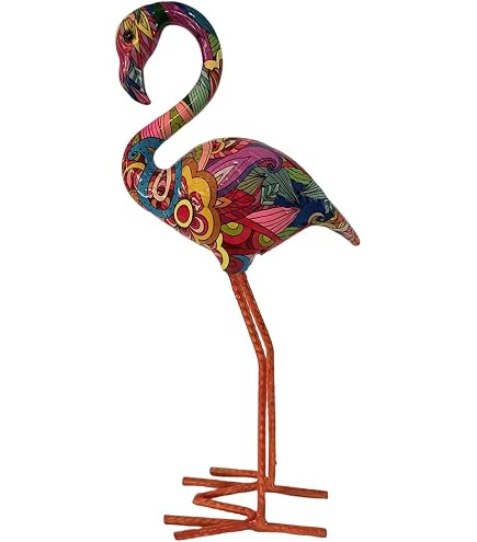 Goodeco Mini Yoga Flamingo Figuren – 3 Stück, Rosa, Für Garten, Schreibtisch, Deko – Geschenk Für Frauen, Mama, Oma