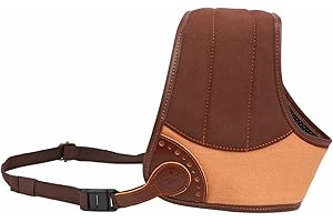 TOURBN TOURBON - Cuscinetto in tela di pelle per fucile da caccia, regolabile, antiurto, per mancini