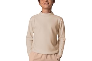 Arshiner Camiseta Interior térmica para niños Camiseta de Termal para niños Línea Camisetas de Manga Larga clásicas Interiores Ajustadas Camisetas Informales de Cuello Alto 5-12 años