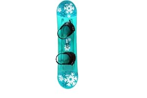 SKIWEB Kids Plastic Starter Snowboard & Bindings 95cm - Great Fun Board