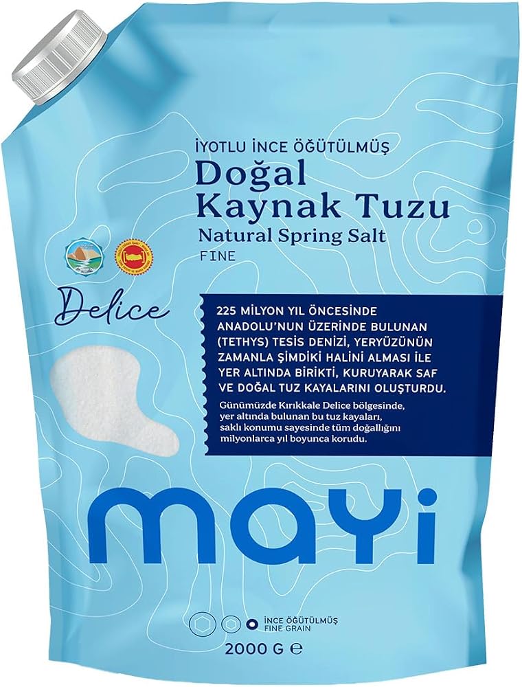 Mayi Tuz Öğütülmüş Sofra Tuzu İyotlu 2000 Gr