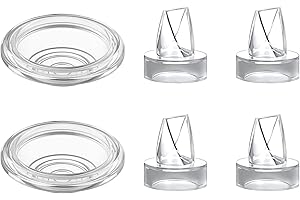 TOVVILD Duckbill Ventile Silikon Membran Kompatibel mit momcozy tragbare Brustpumpe, ersetzen momcozy S9/S12 Pumpenteile/Zubehör (6-teiliger Satz)