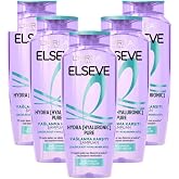L&rsquo;Or&eacute;al Paris Elseve Hydra Hyaluronic Pure Salisilik Asit İ&ccedil;eren Yağlanma Karşıtı Arındırıcı Şampuan 300 ml 5&rsquo;li Set