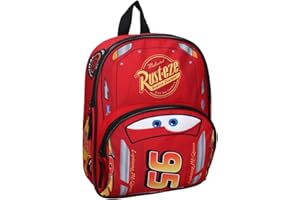 VADOBAG Cars Fluffy Friends Sac à dos 32 x 26 x 11 cm, rouge, 32x26x11 cm