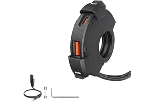 48W Motorrad-USB-Ladegerät, 2-Port (QC3.0 18W + PD3.0 30W), IP65, 12-24V USB-C-Steckdose – Schnellladung für Reise & Abenteuer/Alltag/Outdoor – Kompatibel mit Handy/GPS/Kamera