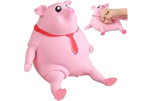 TECHEEL Schwein Stress Spielzeug Stress Schwein Rosa Piggy Squeeze Toy Schweine Quetschspielzeug Sensorik Autismus Spielzeug Party Geschenke Für Kinder.