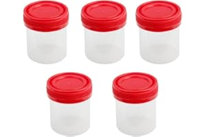 Romote 5x 40ml en plastique Graduierten KMH Mesureur stérile Récipient avec couvercle