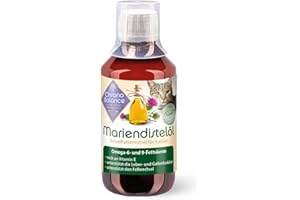 ChronoBalance 250 ml Aceite De Cardo Mariano para Gatos, Suplemento Nutricional, Rico en Vitamina E, Omega-6 Y Omega-9, Apoyo para Tejidos Y Pelaje, Incluye Vaso Dosificador
