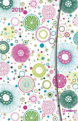 Flower Fantasy 2019 Magneto Diary small - Taschenkalender, Buchkalender, Kunstkalender 2019 - 10 x 15 cm