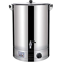 CHARON 55 Litre Commercial Stainless Steel Catering Urn, Catering Hot Water Boiler with Automatically add Water,Milk Tea…