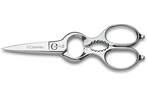 3 CLAVELES TIJERA COCINA Varios USOS INOX 8" D 3C 00409, Edelstahl, Brillo - Desmontable, Centimeters