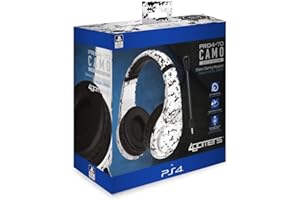 4Gamers - Cuffie da Gioco Stereo Wired Pro 4-70 Camouflage Artico per PS5 e PS4