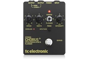 t.c electronic Electronic Stereo Chorus Flanger Pedal SCF GOLD, Schwarz