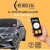 QR Kodlu Dijital Akıllı Ara&ccedil; İ&ccedil;i Numarat&ouml;r Sticker - Acil Durum Otopark İletişim