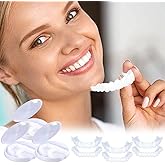 Cosmetic Veneer Teeth, Instant Dentures, Temporary Dentures, 3 Pairs Dental Veneers, False Veneers, Upper and Lower Teeth, In