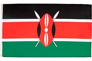 AZ FLAG Drapeau Kenya Oeillets Haute Qualite, 90cm x 60cm